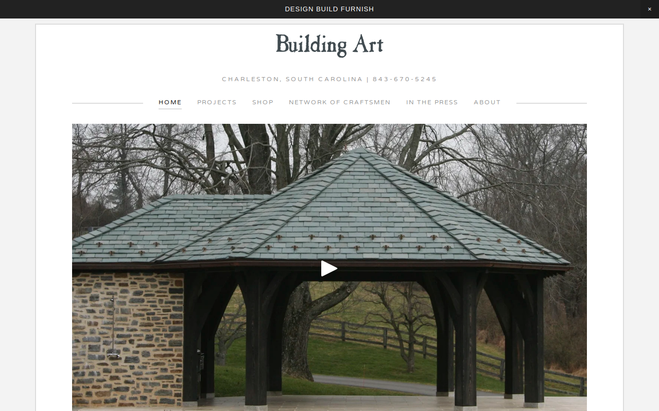 Building Art Workshop website preview