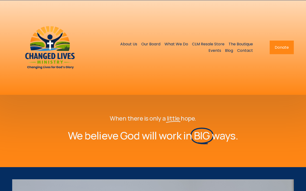 CLM Resale Store website preview