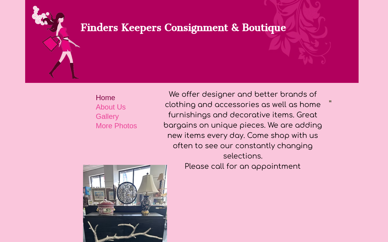 Finders Keepers website preview
