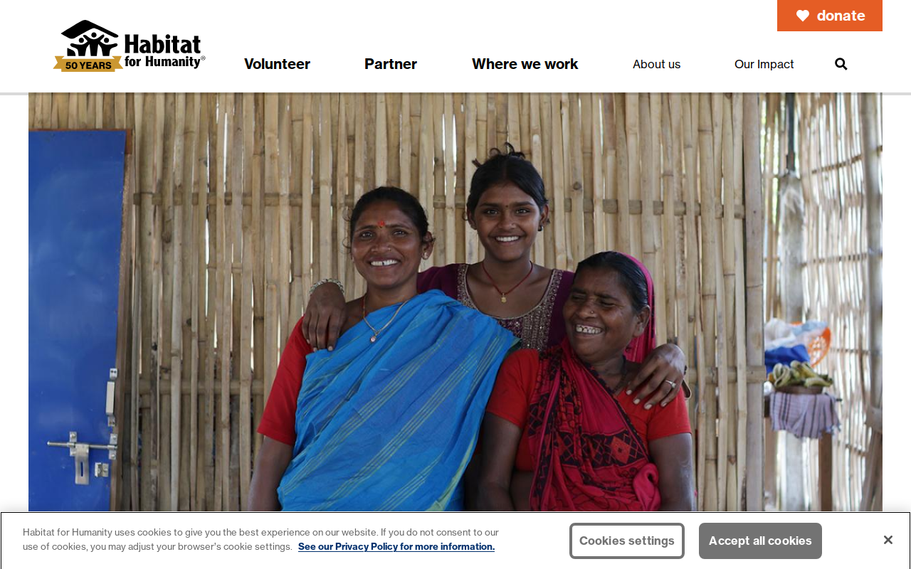 Habitat for Humanity website preview