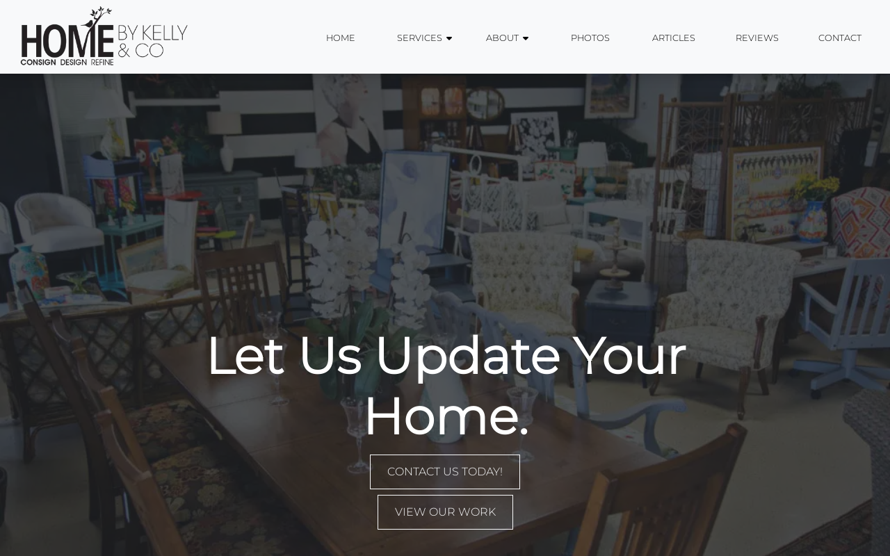 Home By Kelly & Co website preview