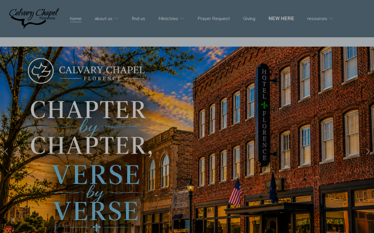 Calvary Chapel Florence website preview
