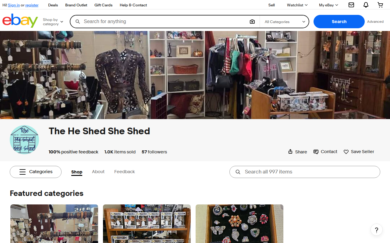 The He Shed She Shed website preview