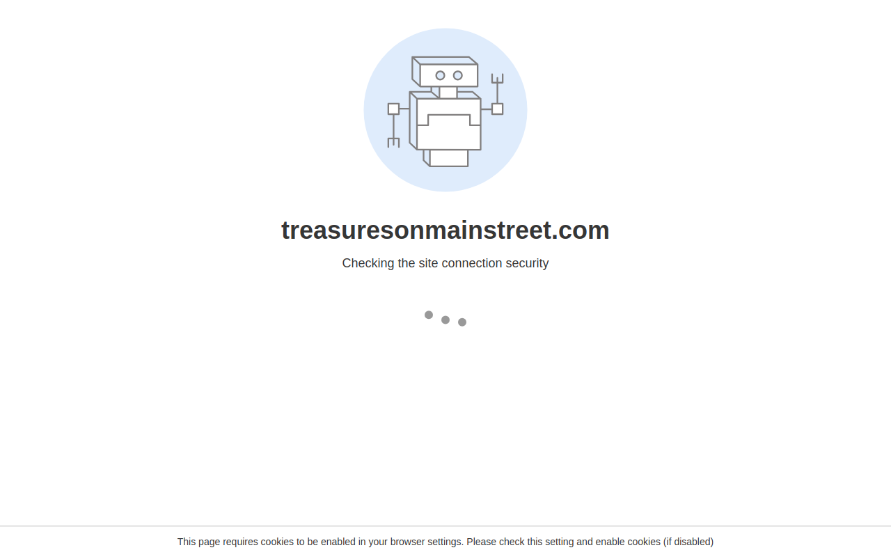 Treasures On Main website preview