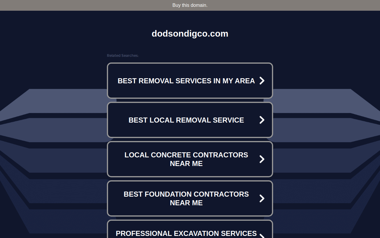 Dodson Dig Co. website preview