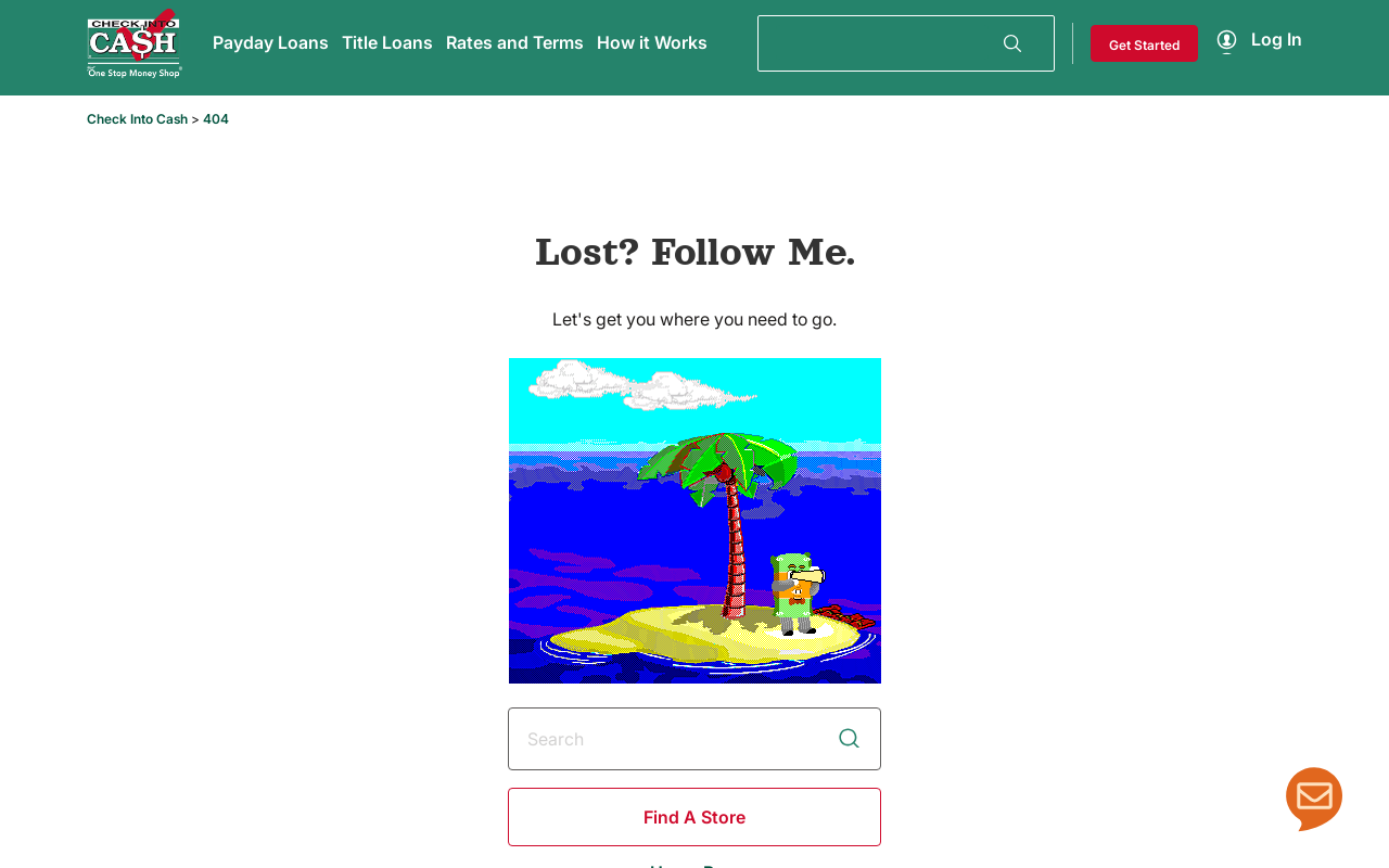 Check Into Cash website preview