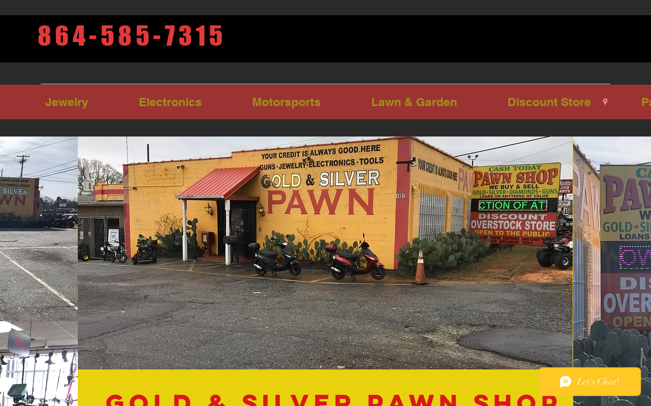 Gold & Silver Pawn website preview