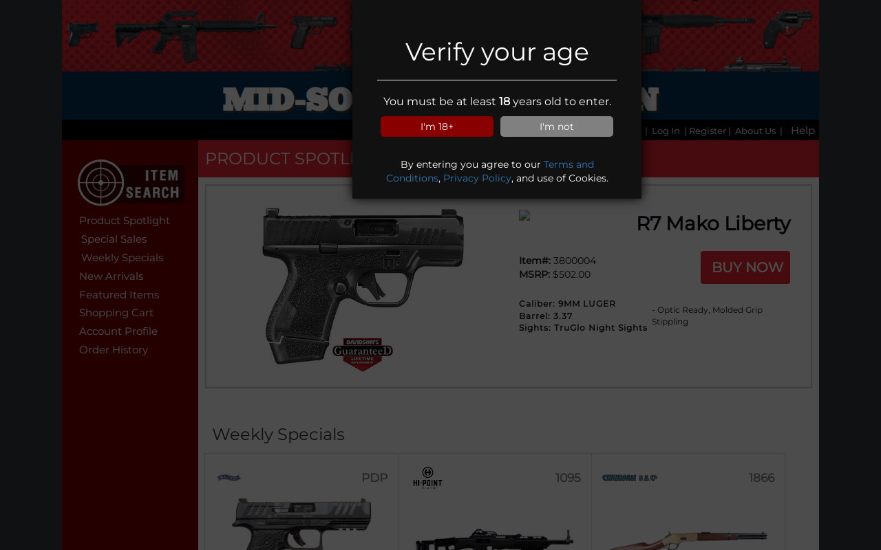 Mid-South Gun & Pawn website preview