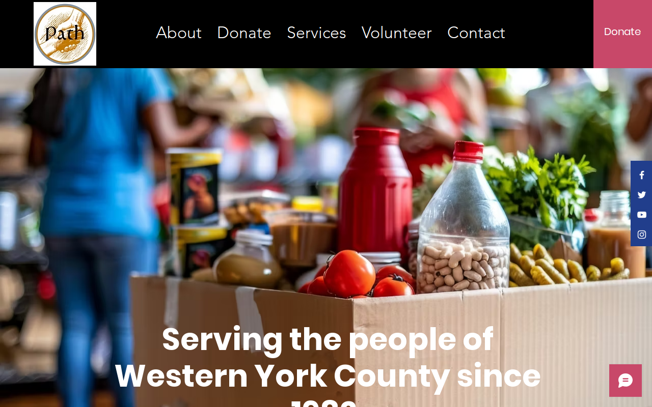P A T H Ministries of York SC website preview