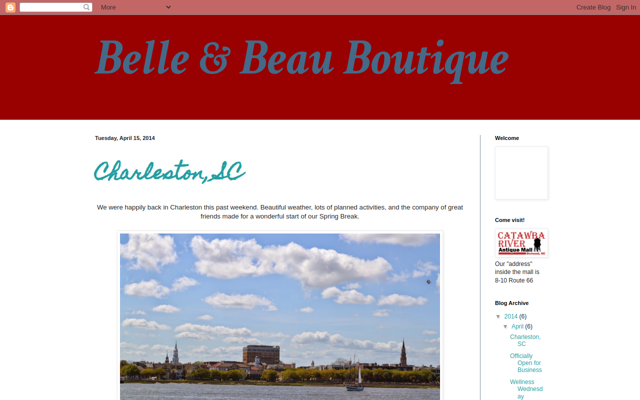 Belle & Beau Boutique website preview
