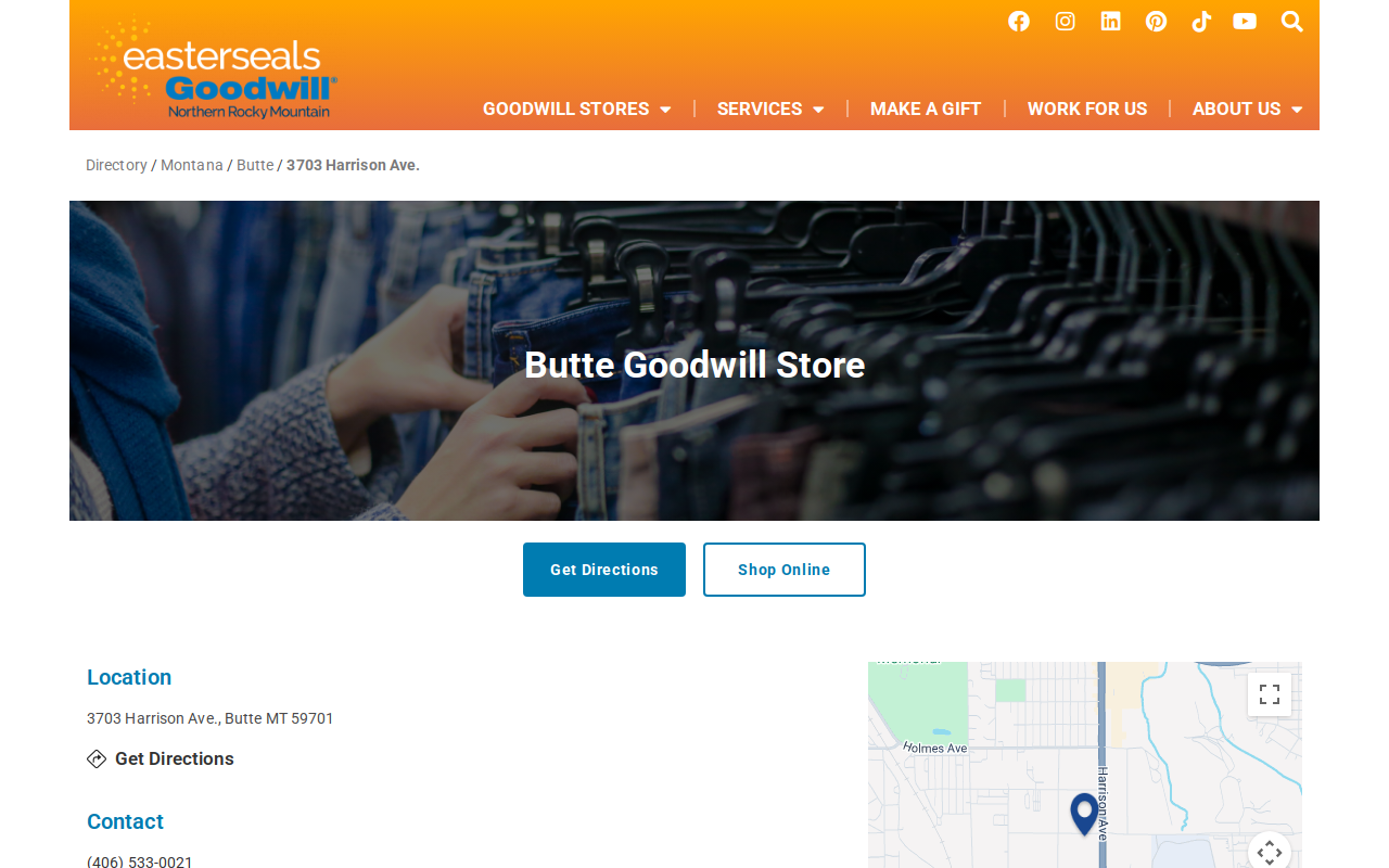 Goodwill Store website preview