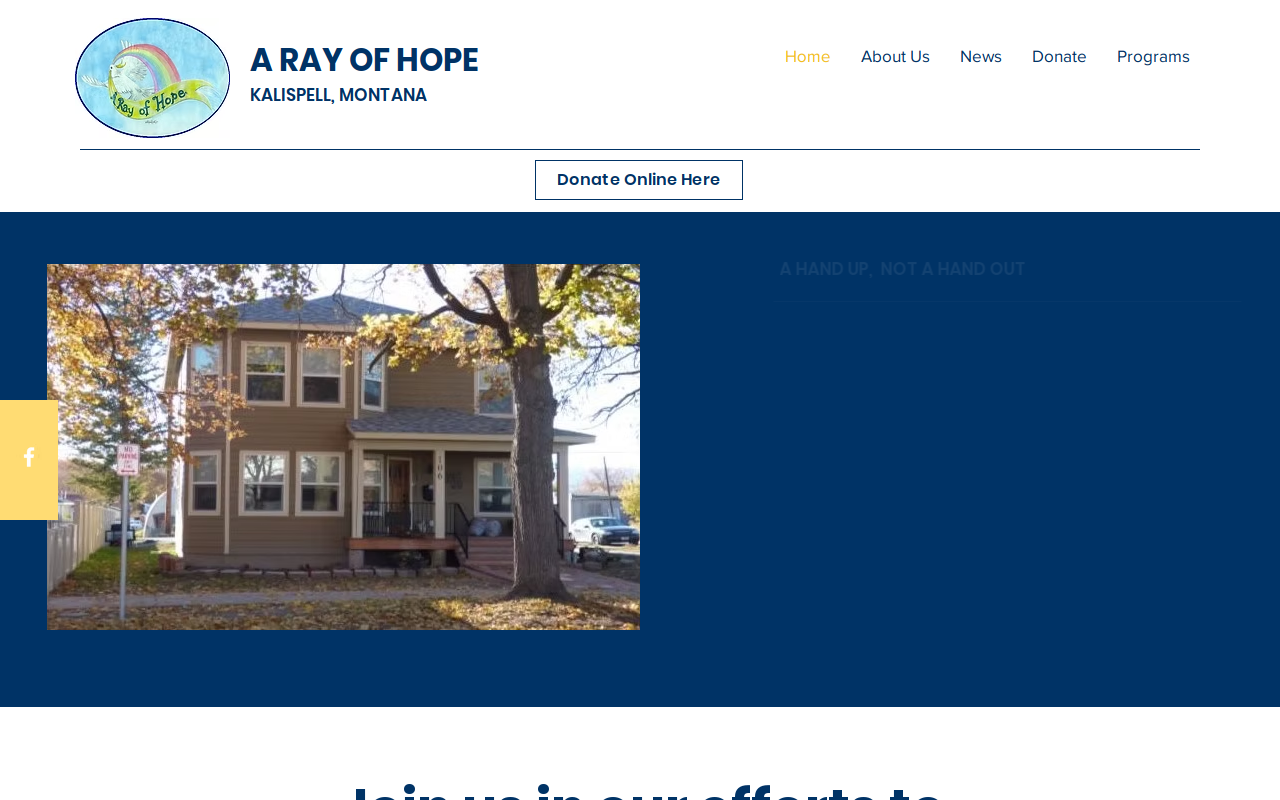 Hope Thrift website preview