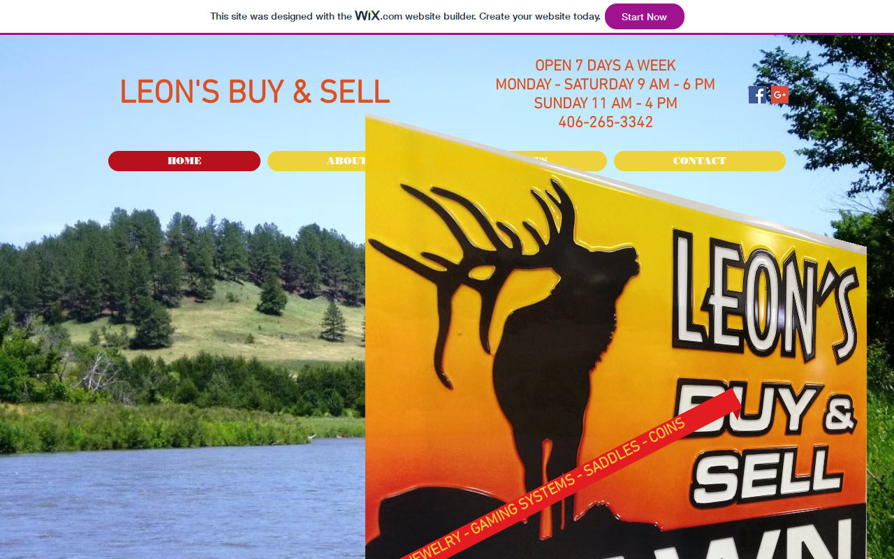Leons Buy and Sell website preview