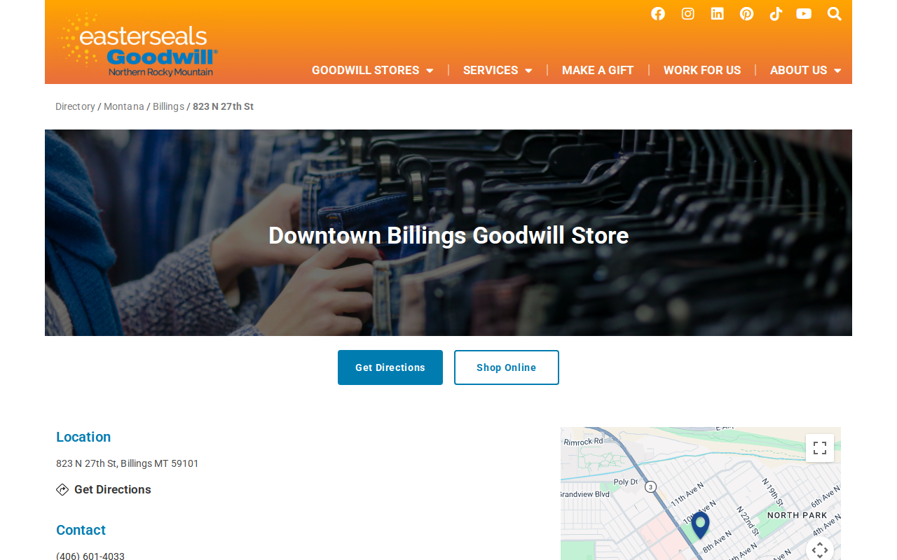 Goodwill Store website preview