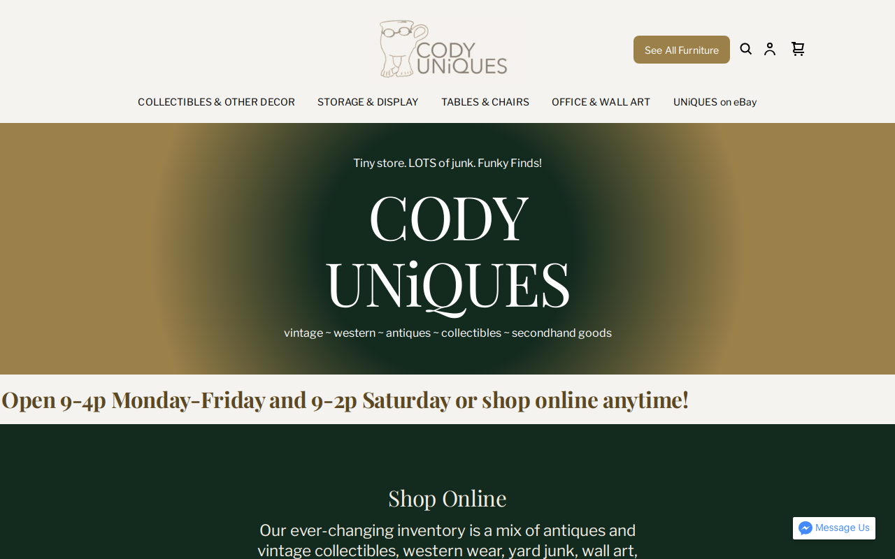 CODY UNiQUES website preview