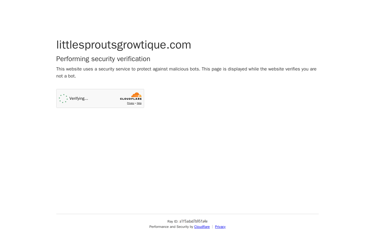 Little Sprouts Growtique - Children's Resale website preview
