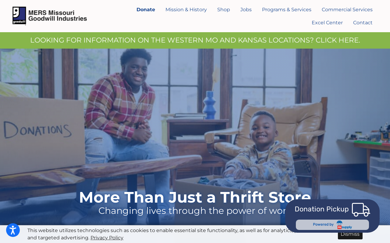 Goodwill Store and Donation Center website preview