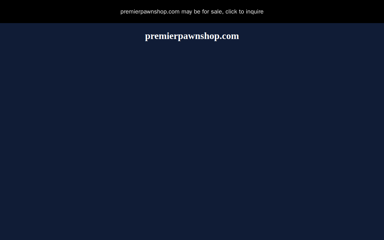 Premier Pawn website preview