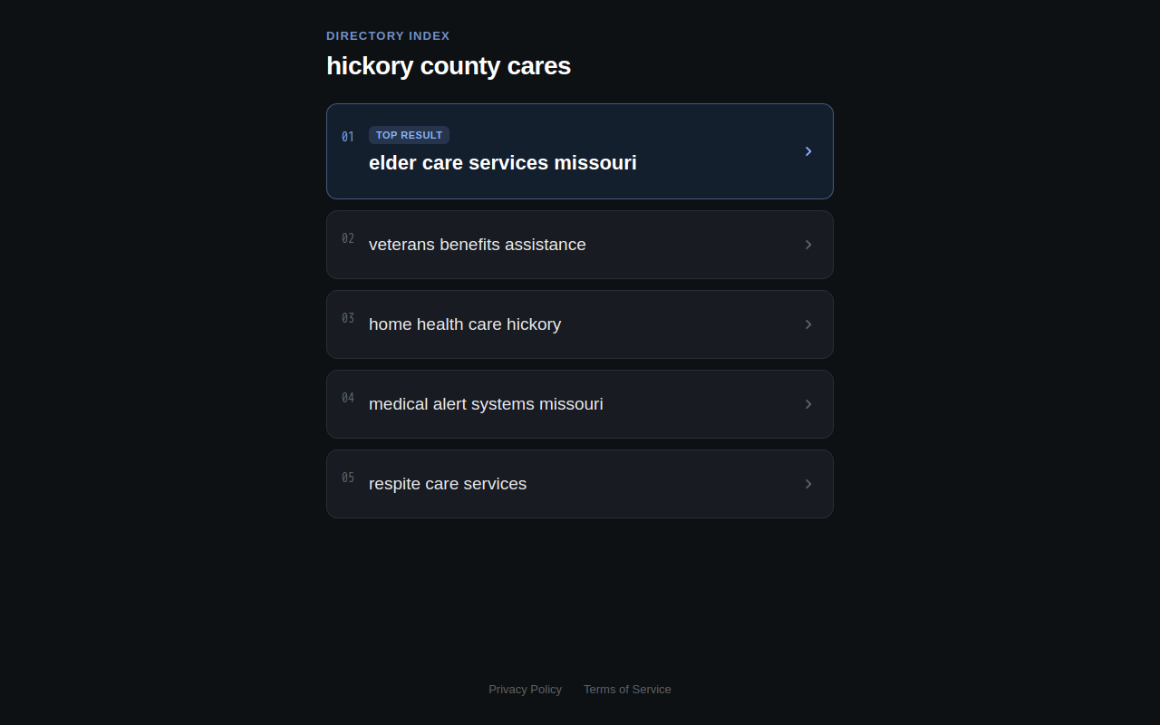 Hickory County Cares Thrift Store website preview