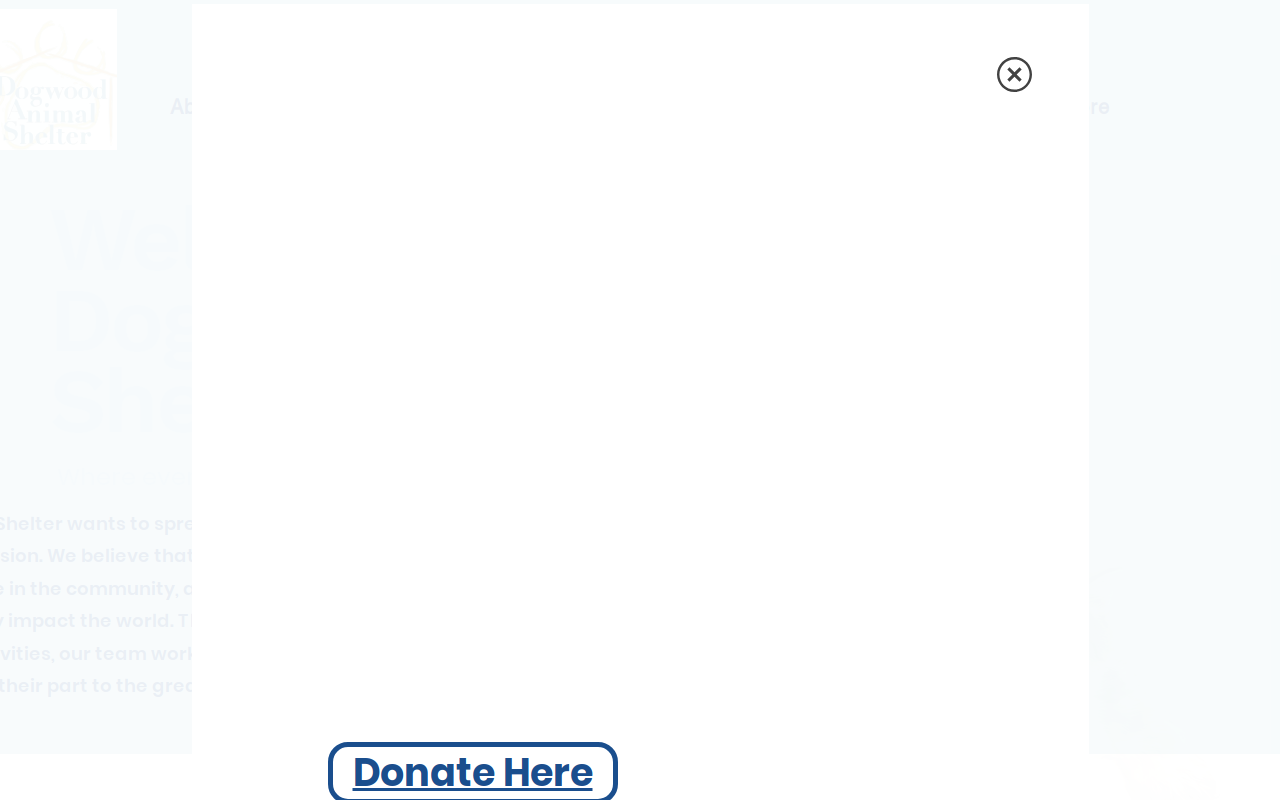 Dogwood Animal Shelter Thrift website preview