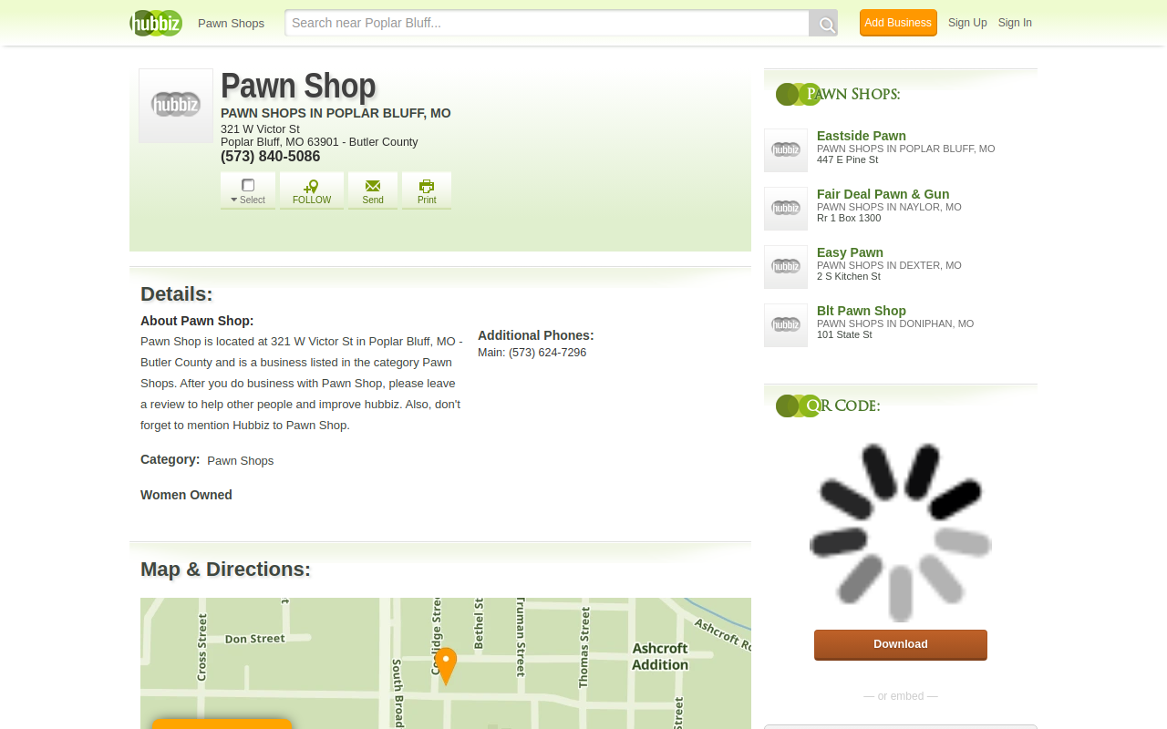 Faraones Pawn Shop website preview