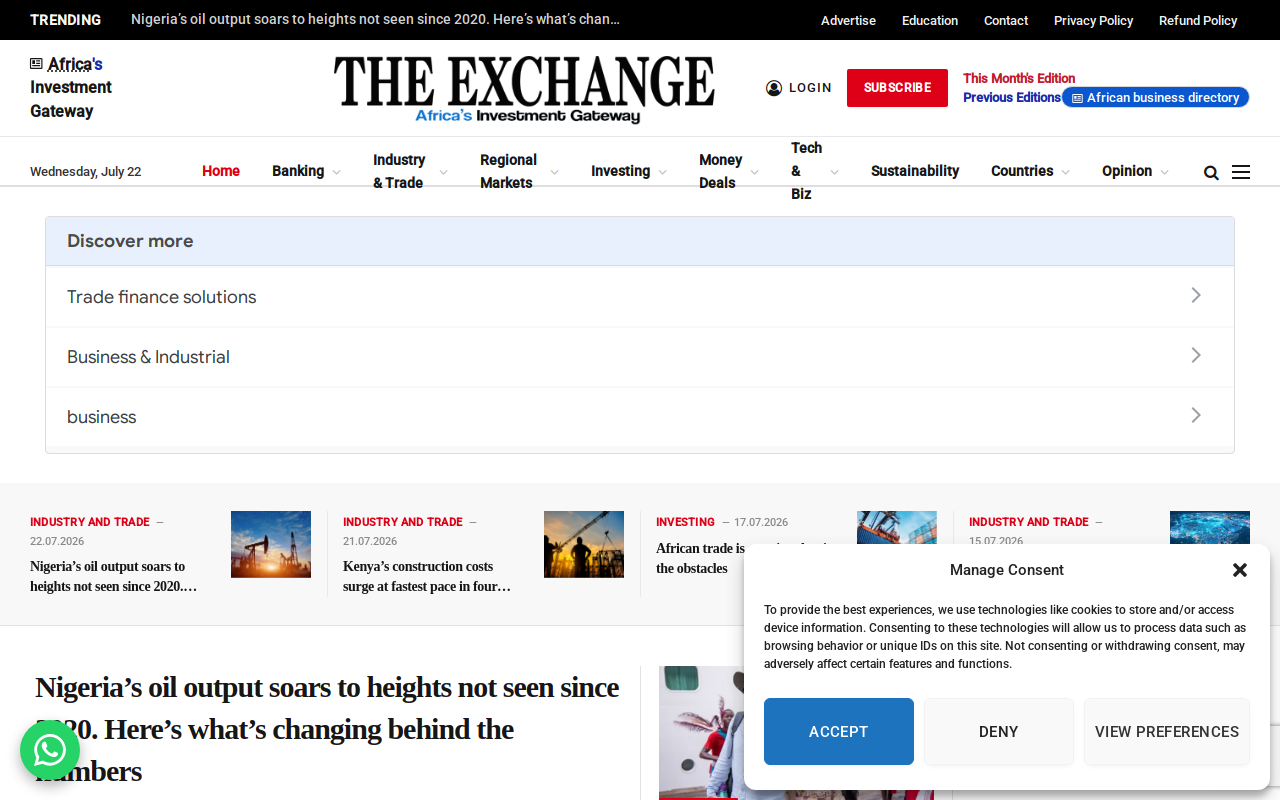 Hope Exchange website preview
