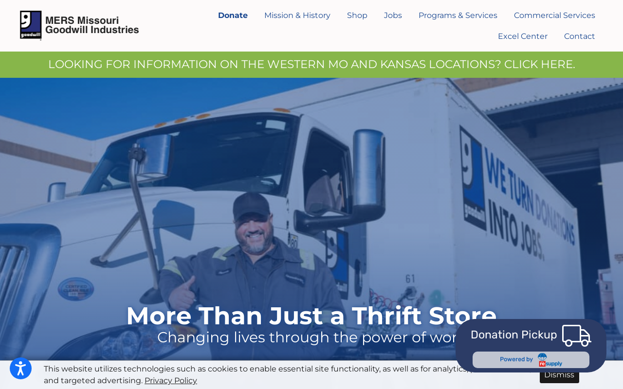 Goodwill Store and Donation Center website preview