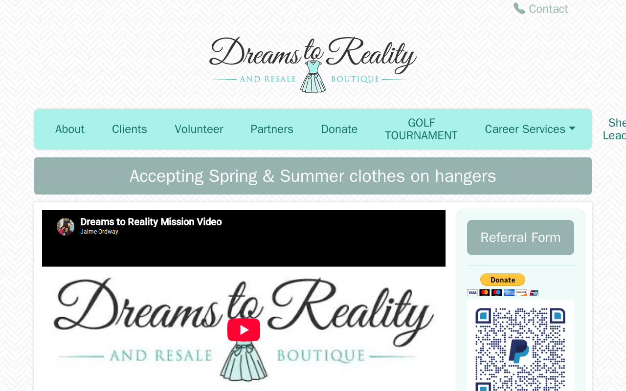 Dreams To Reality website preview