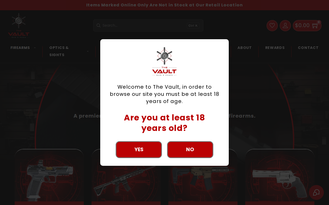 The Vault website preview