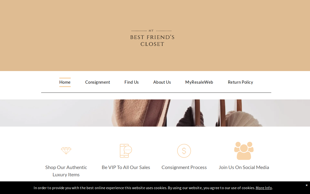 My Best Friend's Closet website preview