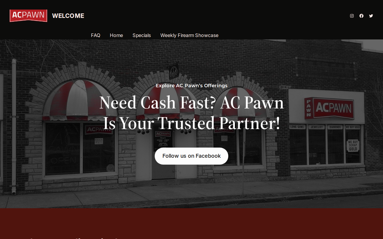 Pawnshop website preview