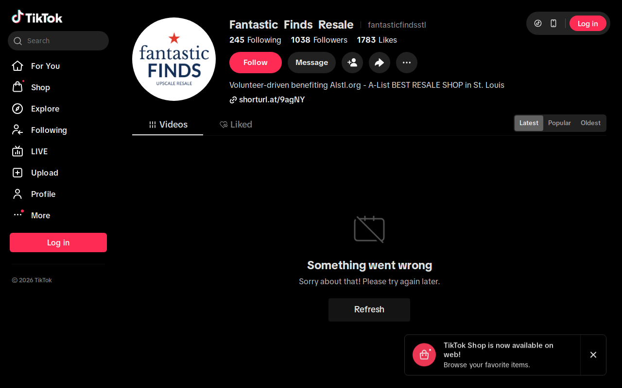 Fantastic Finds website preview