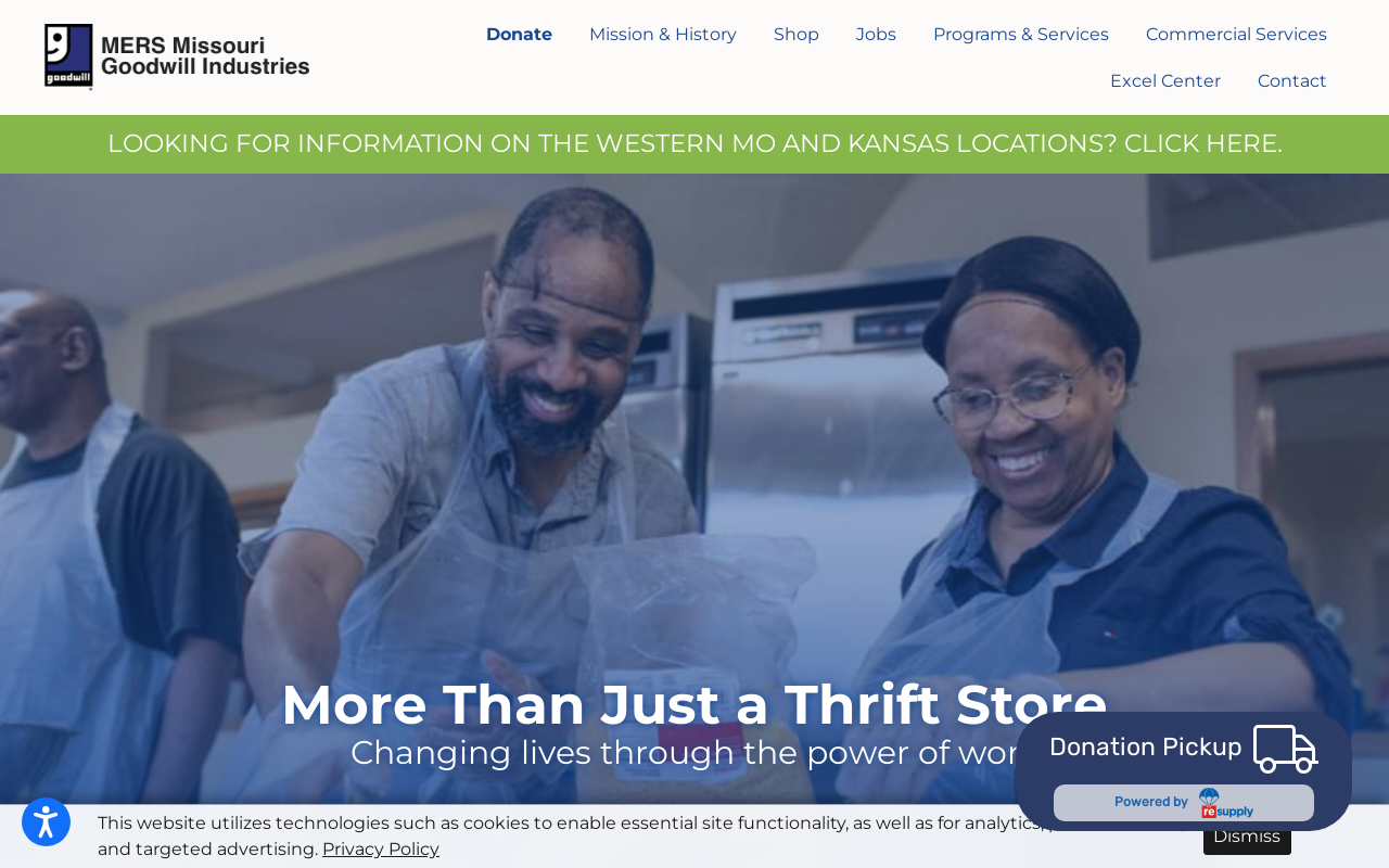 Goodwill Store and Donation Center website preview