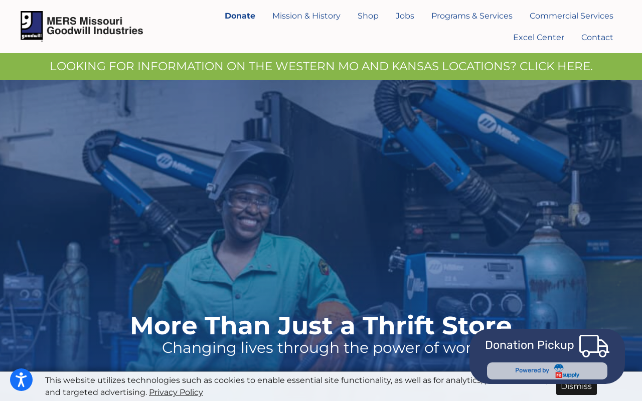 Goodwill Store and Donation Center website preview