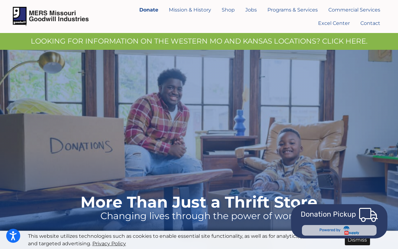 Goodwill Store and Donation Center website preview