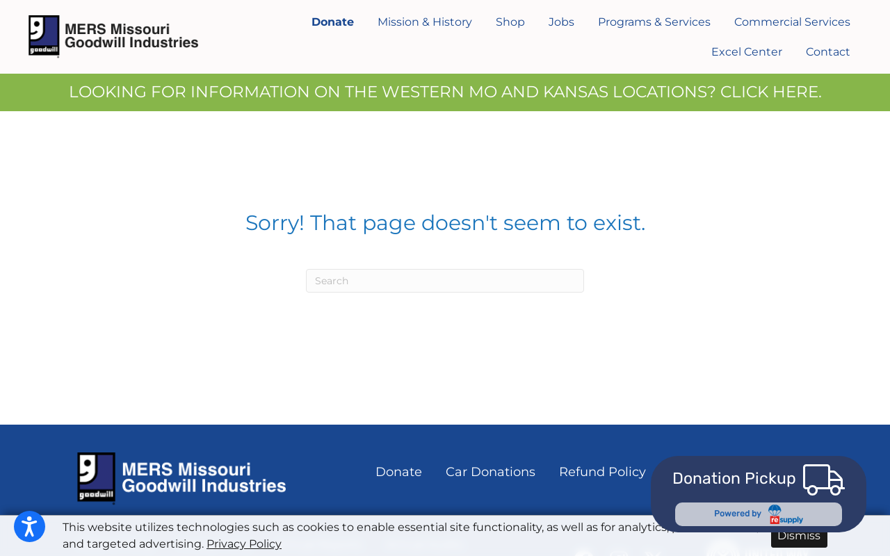 MERS Missouri Goodwill Industries website preview