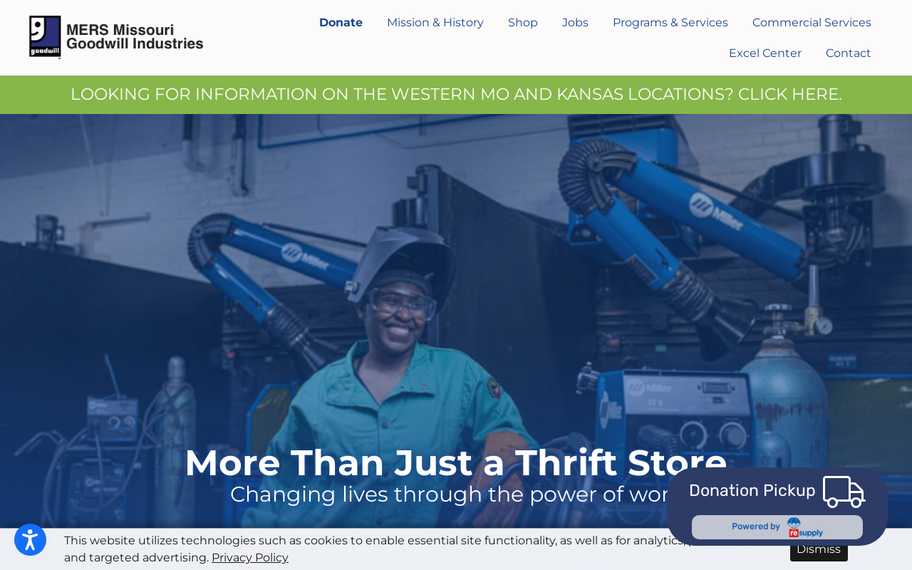 Goodwill Store and Donation Center website preview