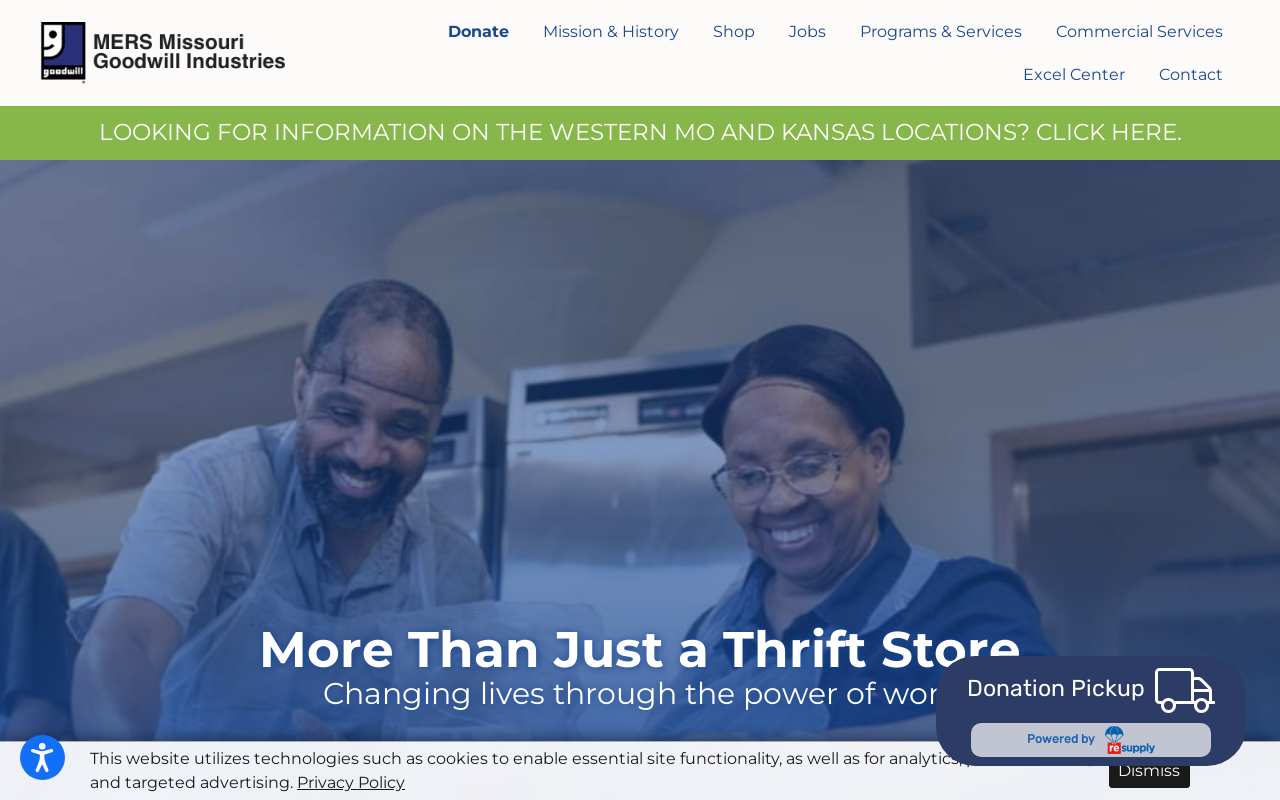 Goodwill Store and Donation Center website preview