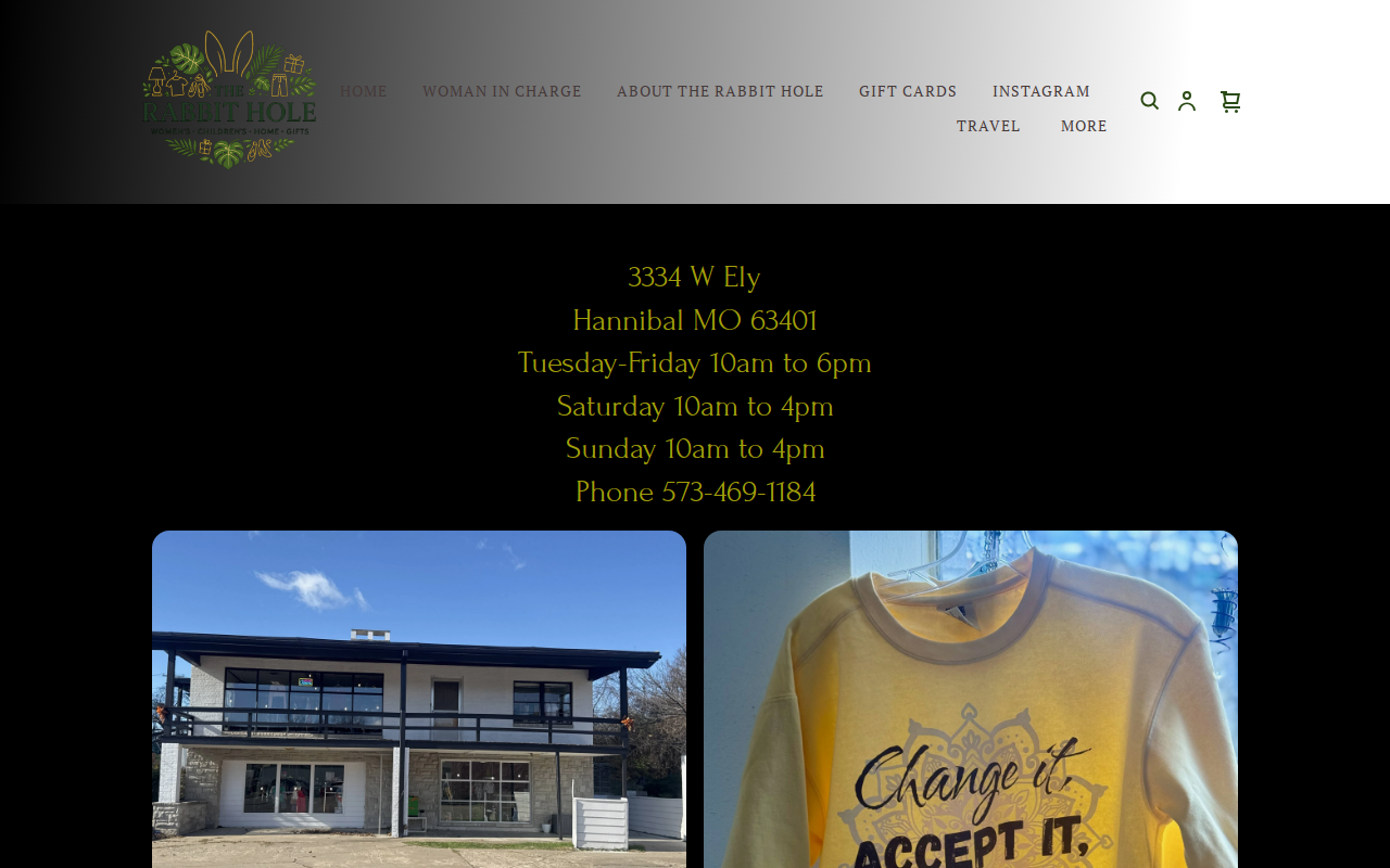 The Rabbit Hole, LLC website preview