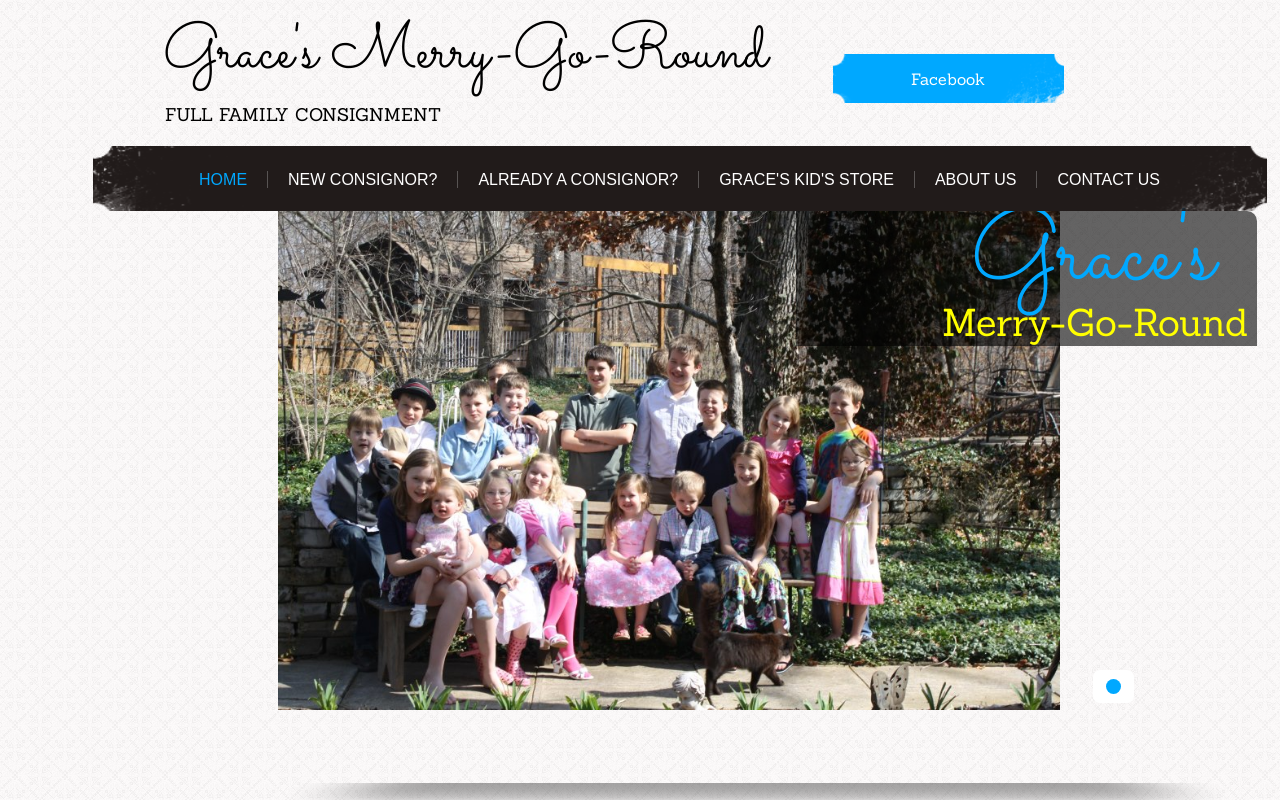 Grace's Merry-Go-Round website preview