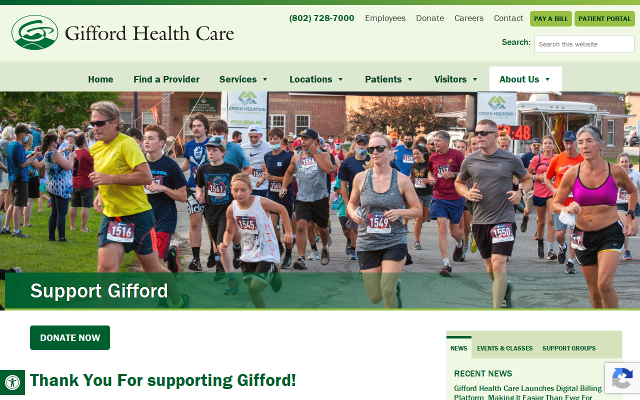 Gifford Auxiliary Thrift Shop website preview
