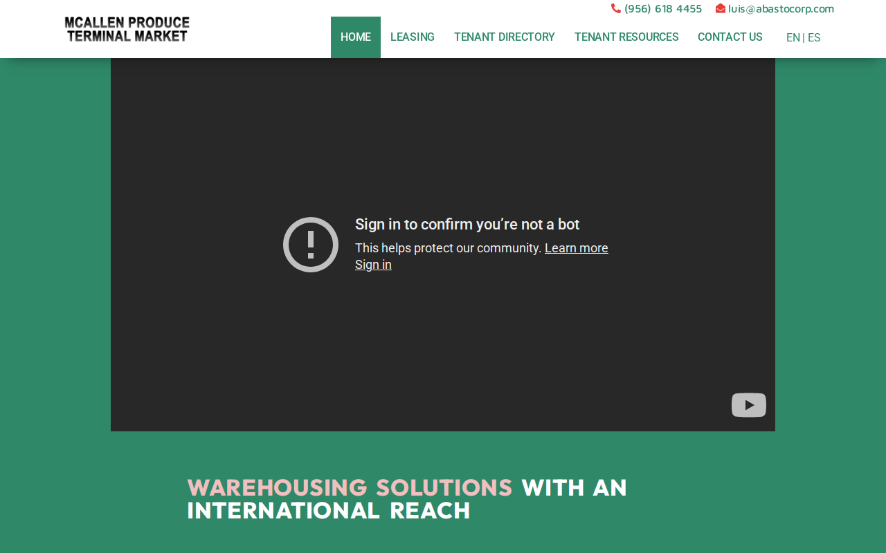 McAllen pacas website preview