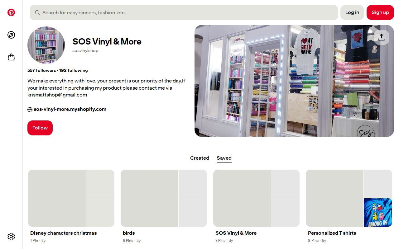 SOS Vinyl & More website preview