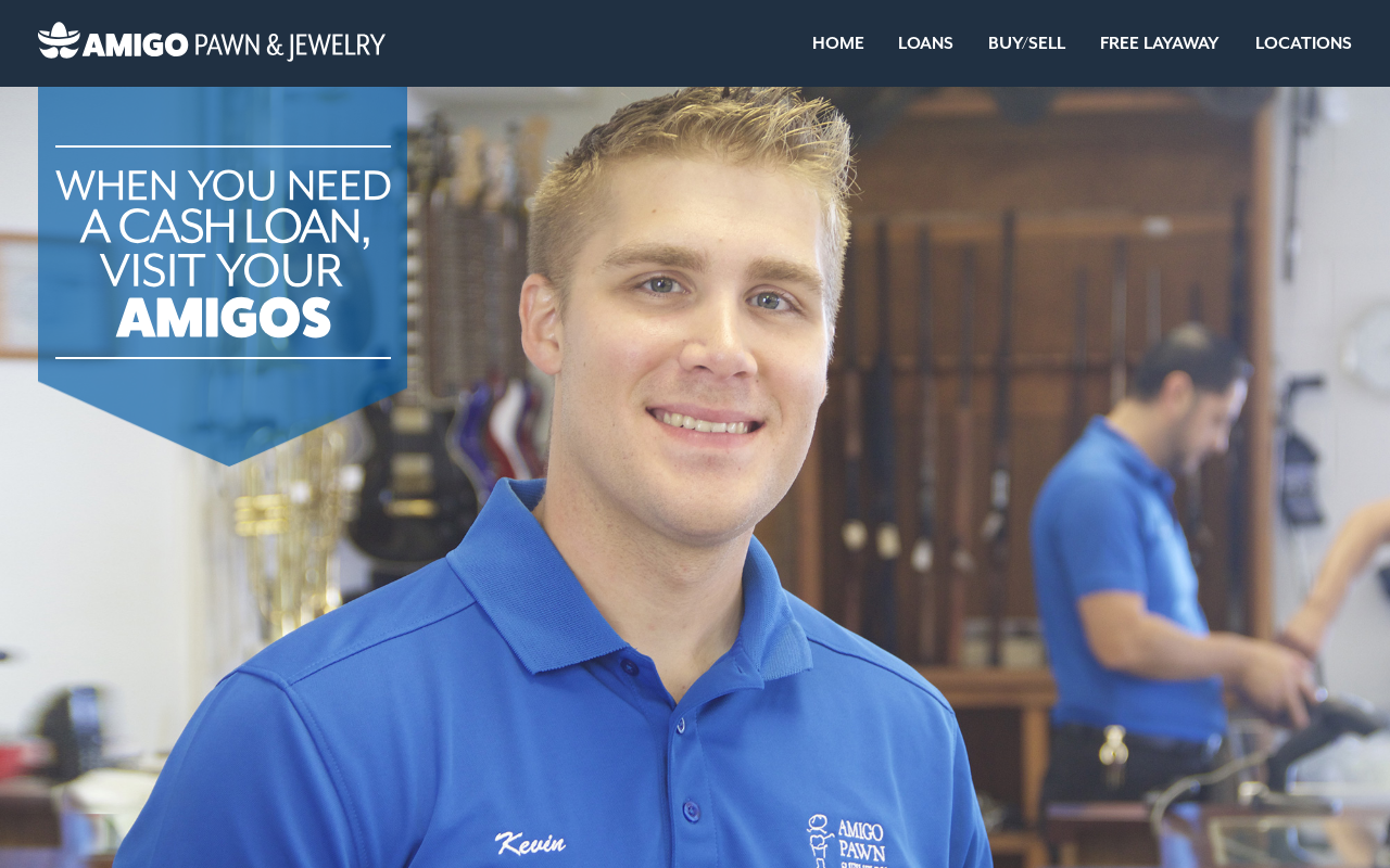 Amigo Pawn & Jewelry website preview
