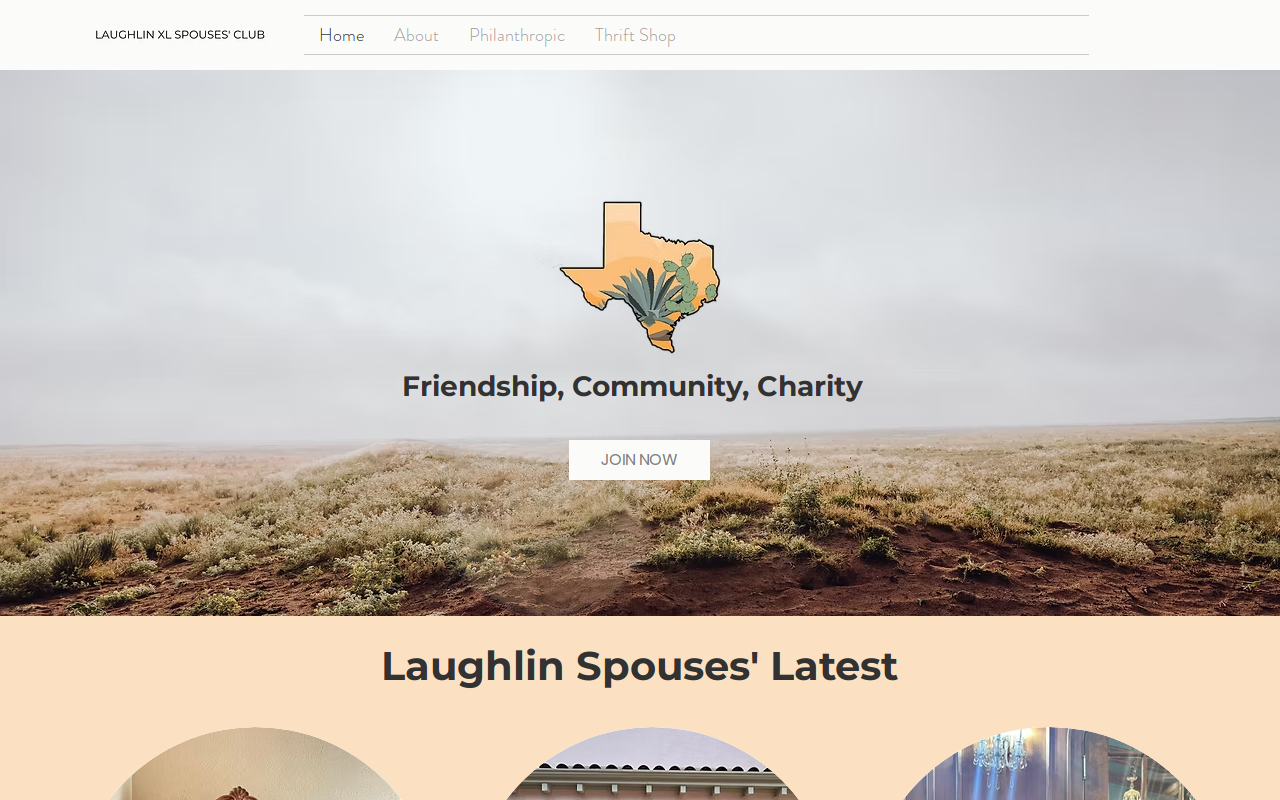 Laughlin Thrift Shop website preview
