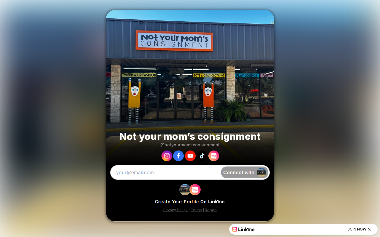 Not Your Mom’s Consignment website preview