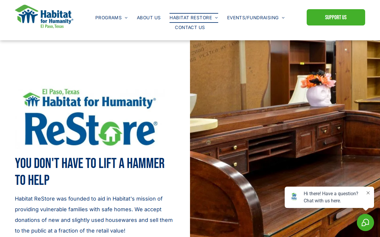 Habitat for Humanity website preview
