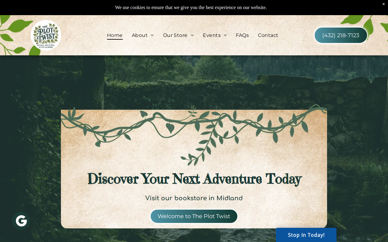 The Plot Twist website preview