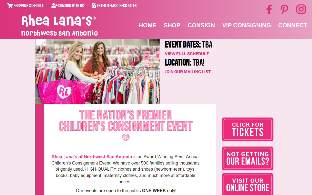 Rhea Lana's of Northwest San Antonio website preview
