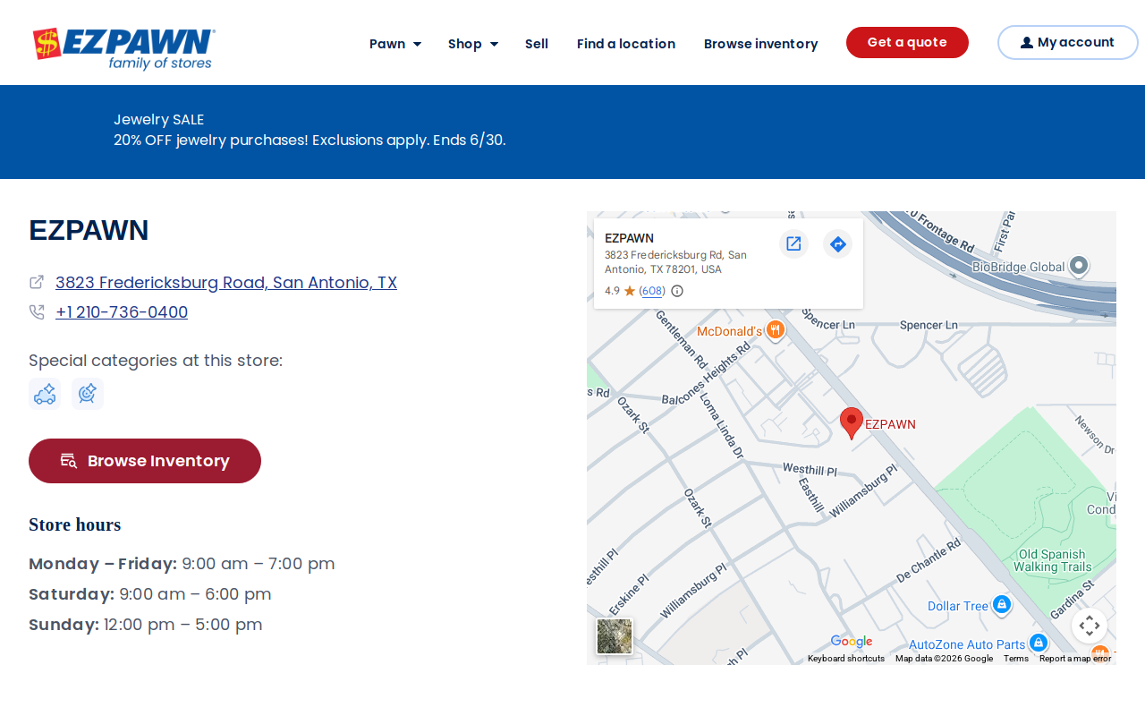EZPAWN website preview